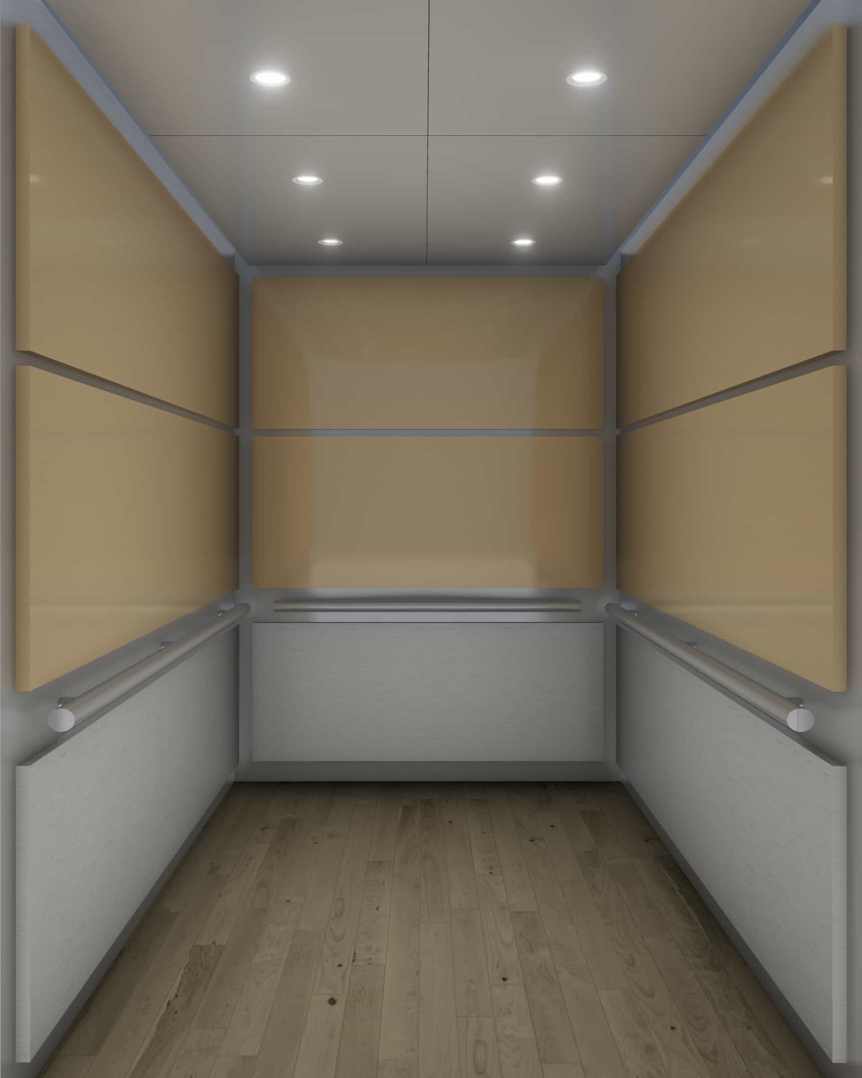 Sleek Stainless Steel Elevator